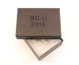 Double Row Tear Drop Ring Silver