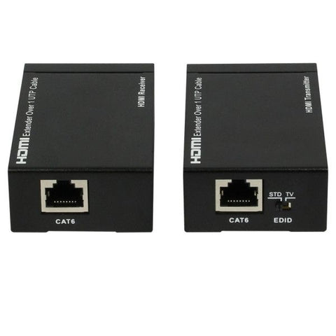 HDMI Extender over single 50m / 164ft UTP Cables with Dual IR Control(Black)