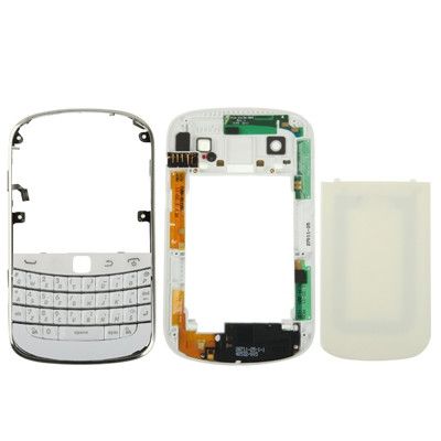 High Quality Full Housing Replacement Cover for BlackBerry 9900(White)