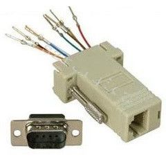 Rs232 9Pin Male Serial To Rj45 Convert