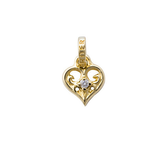 SMALL ALLEGRA HEART PENDANT w/ DIAMOND – Royal Order