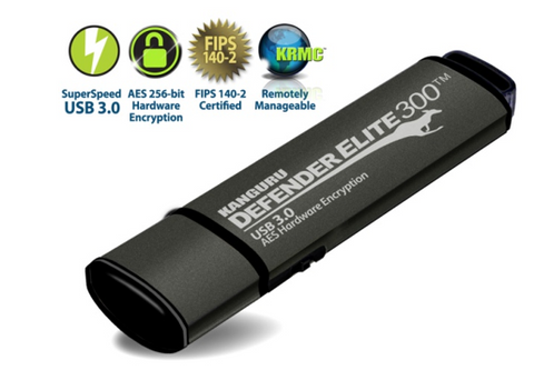 Defender Elite300™ and Defender 3000™ USB 3.0 Secure Flash Drives with Physical Write Protect Switch