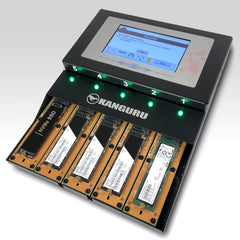 Easily duplicate up to 4 NVMe SSDs at a time with the KanguruClone 4 M.2 NVMe SSD Duplicator. Upgrade PCs or roll out new systems with high-speed NVMe technology.