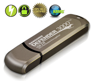 Kanguru Defender 3000 Superspeed USB 3.0, FIPS 140-2 Certified