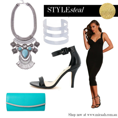 Ways to Wear a Little Black Dress - Silver and Turqoise