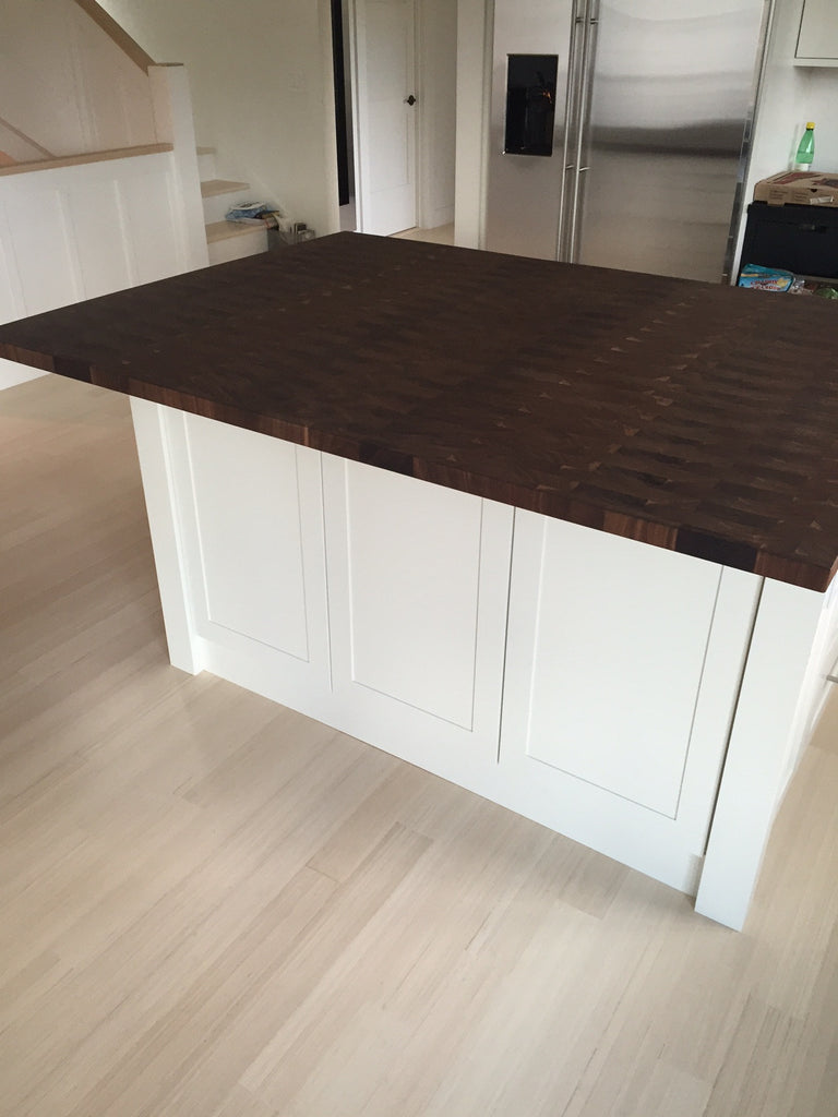 Custom End Grain Walnut Countertop Brooklyn Butcher Blocks Llc