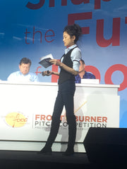 Pacific Pickle Works' Victoria Ho at 2019 Front Burner Pitch
