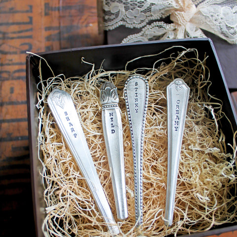 Stamped Cheese Marker Hostess Gift Set