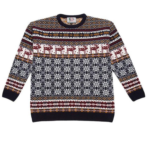 boys deer jacquard children's Christmas sweatshirt