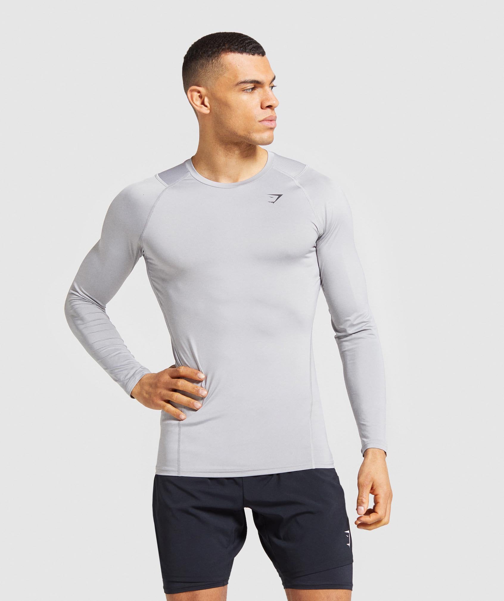 Gymshark Element Baselayer Long Sleeve T-Shirt - White