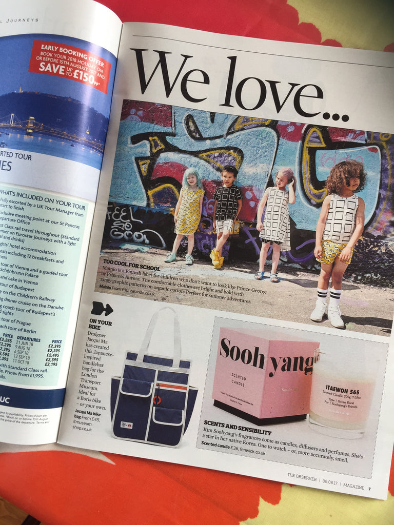 Goodordering x TFL collaboration in the Observer Magazine