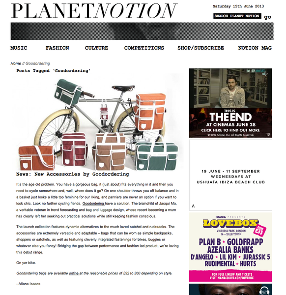 Planet Notion bag review of Goodordering