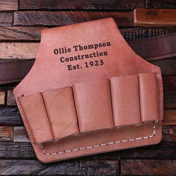 Personalized Leather Tool Tote - An Awesome Groomsmen Gift