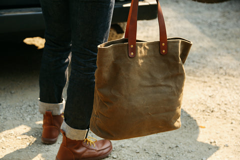 Waxed Canvas Tote Bag from Rogue Industries