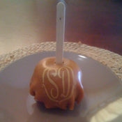 Candy Apple Monogram Stencil