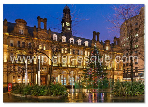 Leeds City Square luxury Christmas card