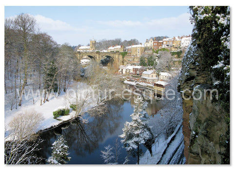 Knaresborough Viaduct in Winter Luxury Christmas card