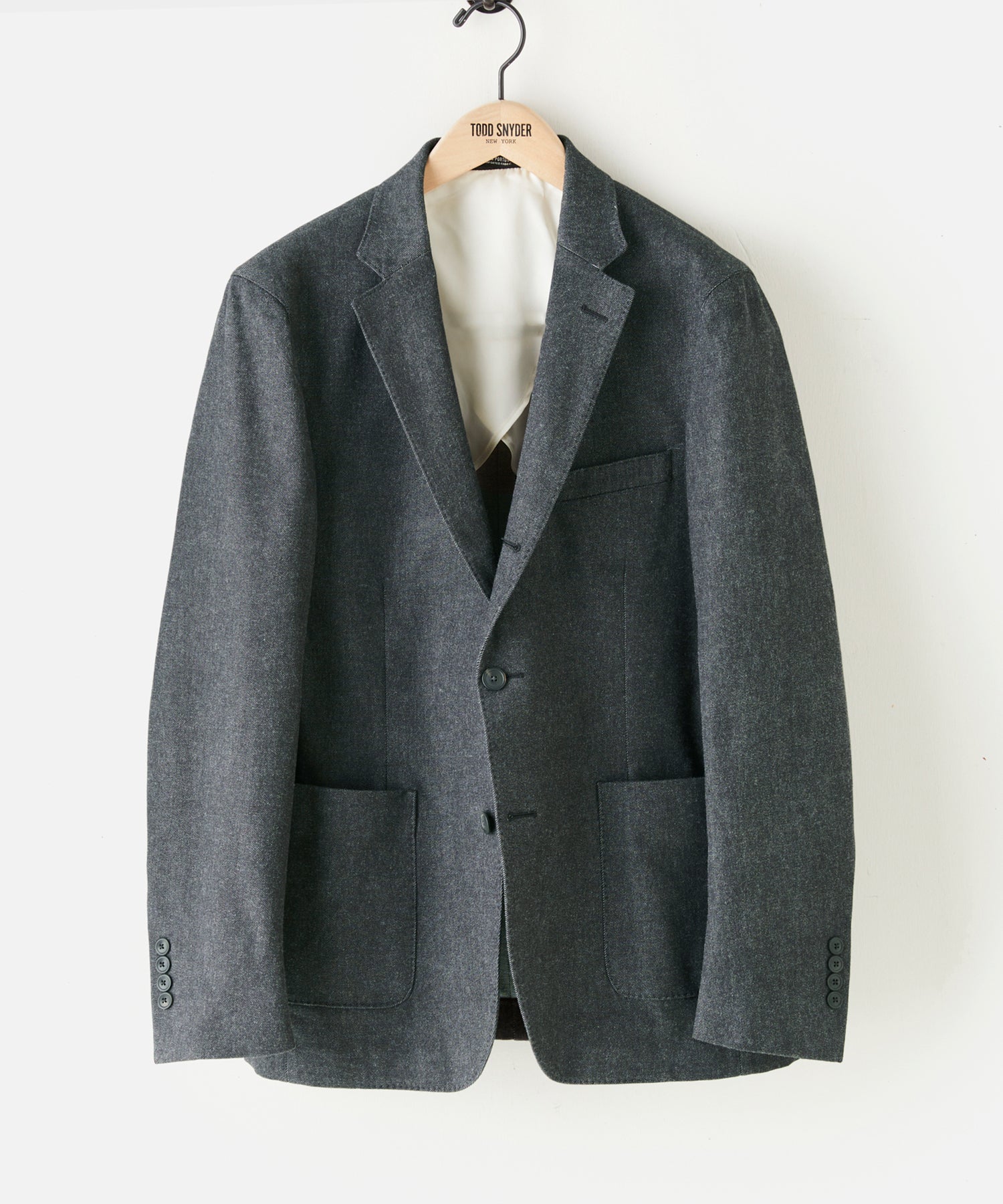 Italian Denim Madison Suit Jacket in Indigo