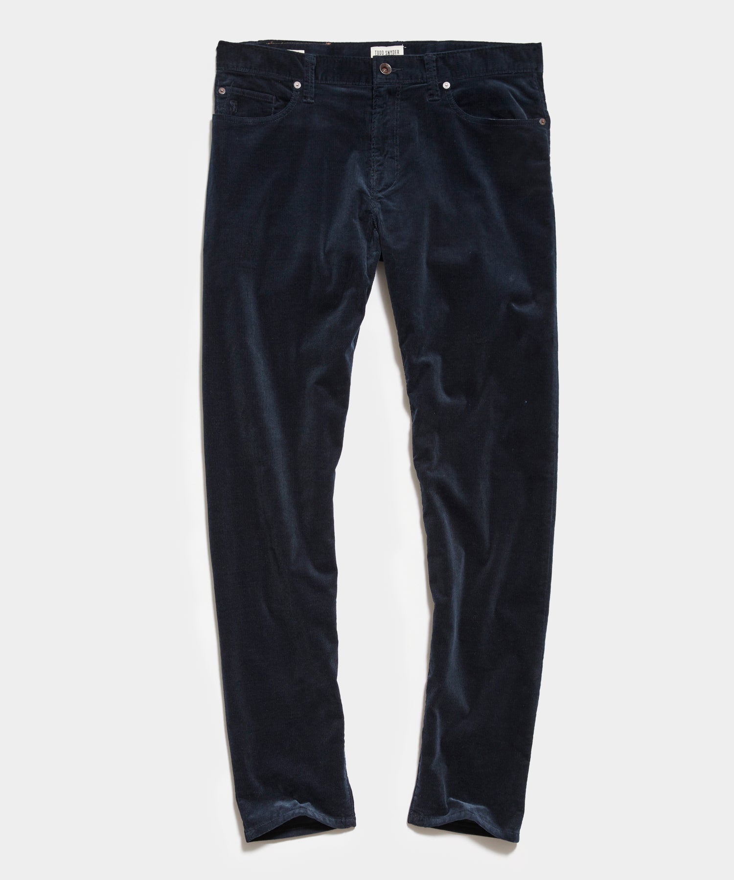 Straight Fit 5-Pocket Italian Corduroy Pant in Navy