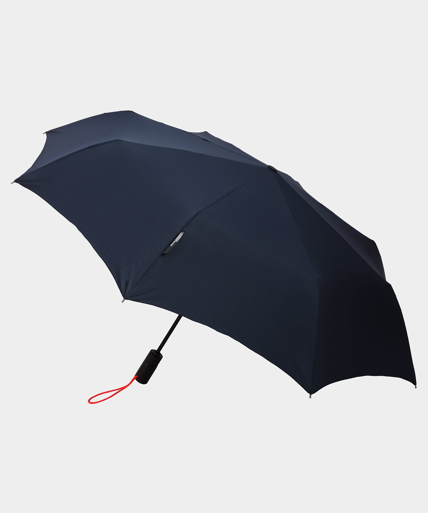 London Undercover Auto-Compact Umbrella in Navy with Neon Strap