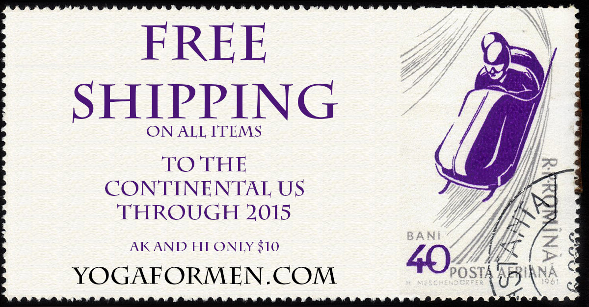 Free shipping at Yoga for Men!