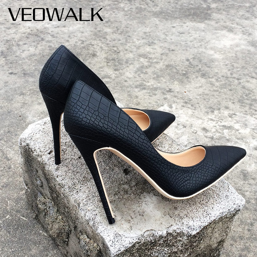classic black stiletto heels