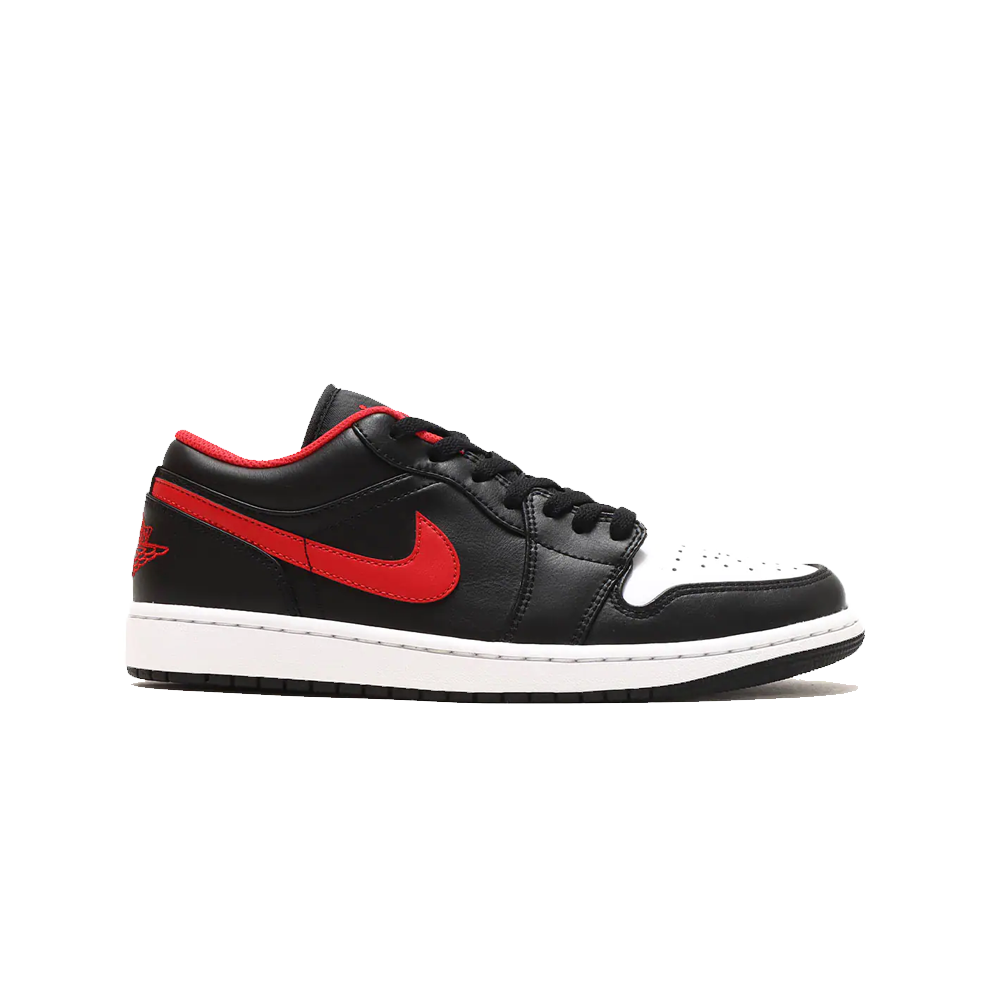 Línea de metal combustible Centro de la ciudad Nike Air Jordan 1 Low Black/Fire Red/White Men 553558-063