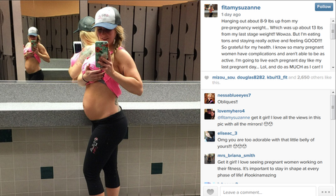 fit mom, instagram, healthy pregnancy