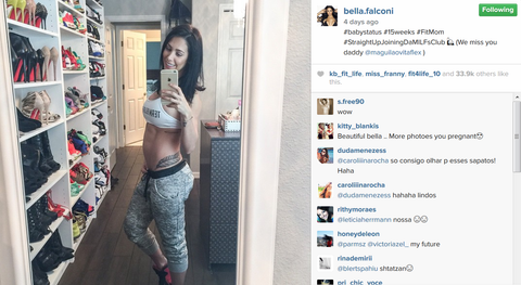 Bella Falconi, Fit mom, instagram 