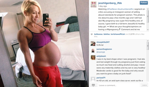 Jess Hilgenberg,  Fit mom, instagram