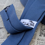 Cravate en laine bleue