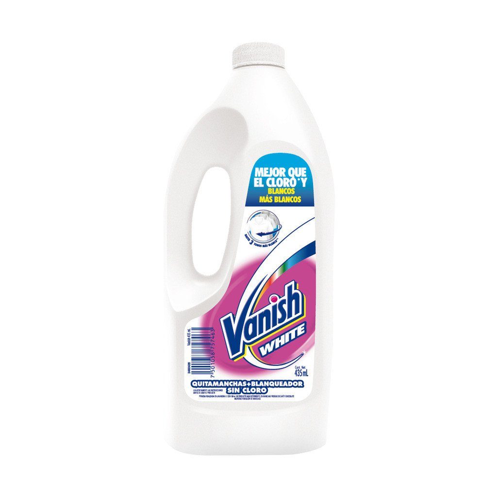 Vanish White Quitamanchas Blanqueador Liquido S Cloro 435ml Ibushak