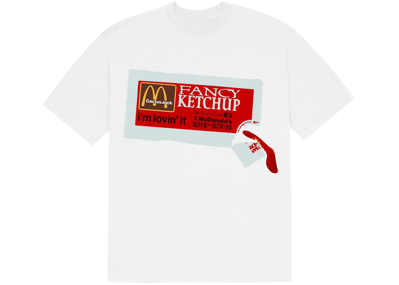 Travis Scott x CPFM 4 CJ Ketchup T-shirt White