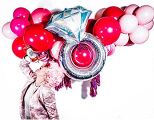 Badass in Pink Balloon Garland