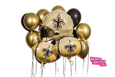 New Orleans Saints Balloons Badass Balloon Co