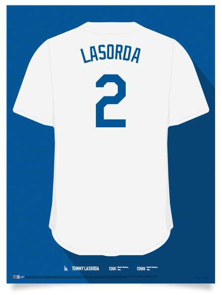 Dodgers Tommy Lasorda Jersey Print 