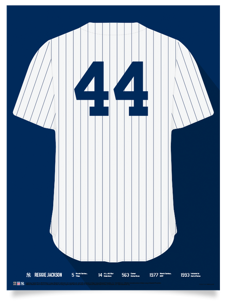 Yankees Reggie Jackson Jersey Print 