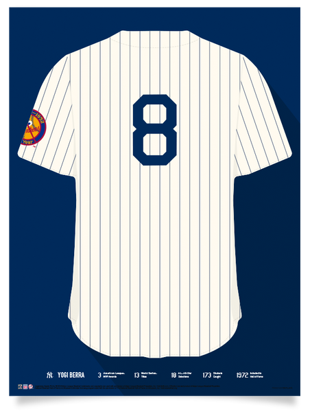 Yankees Yogi Berra Jersey Print 
