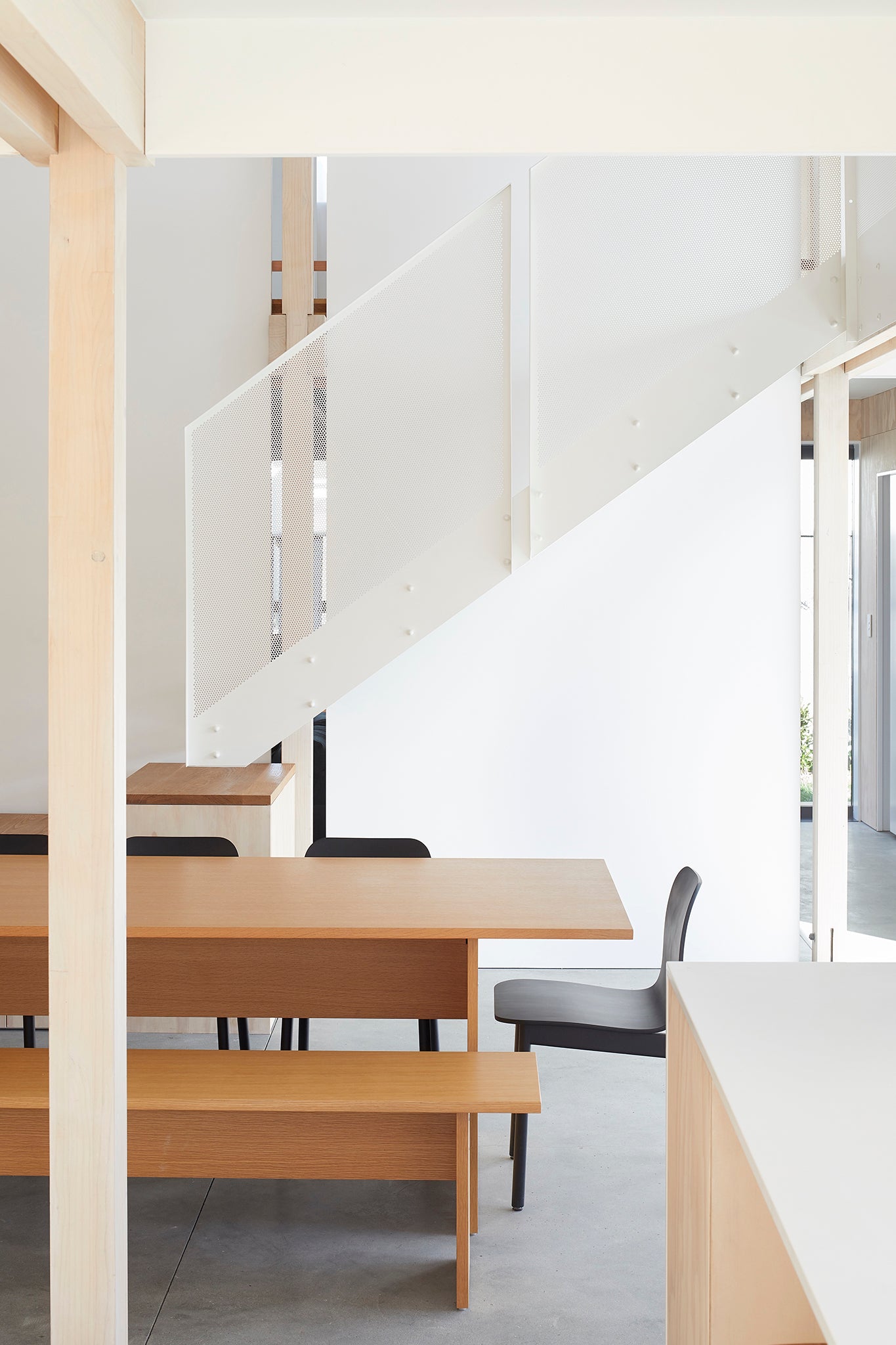 minimalistic wooden interior design 