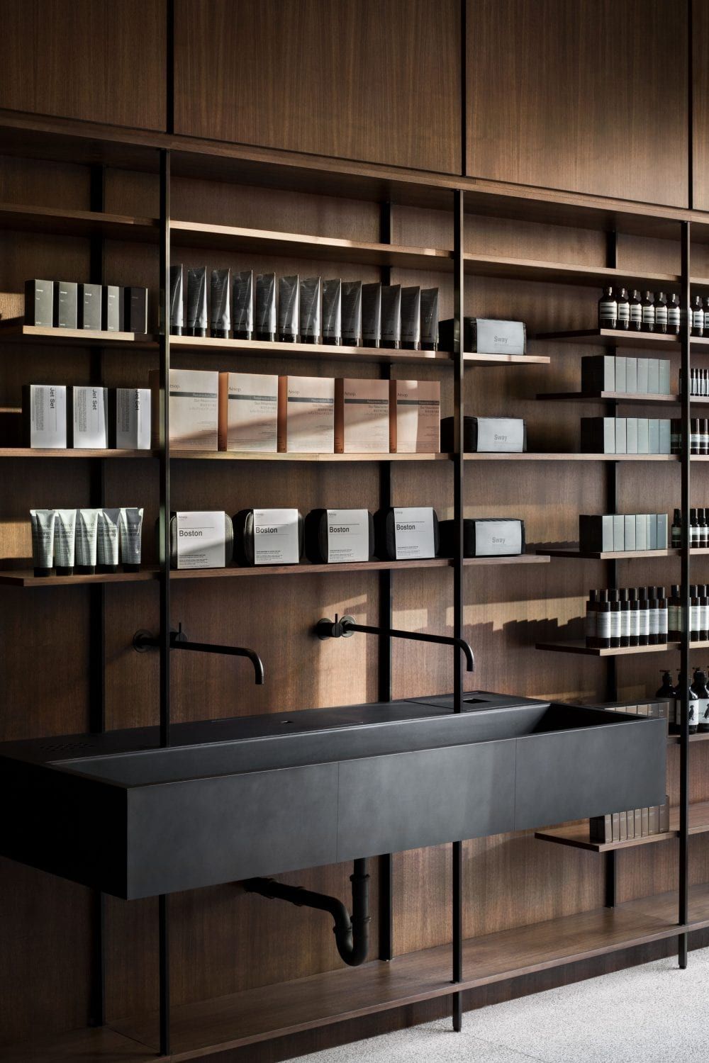 Aesop Store, Lincoln Park - minimalist industrial shop design, retail design