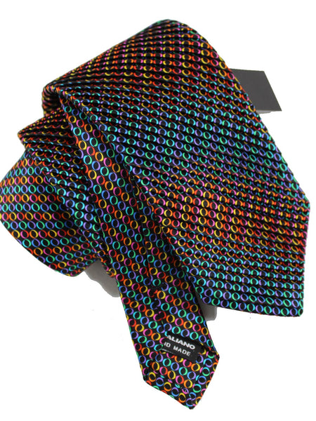 pleated silk tie