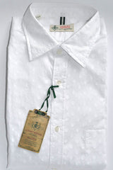 Luigi Borrelli Shirt White Dots Luxury Vintage