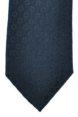 Corneliani Tie Black Tonal Geometric