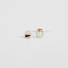 handmade 14K gold multi facet earrings