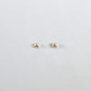 handmade 14K gold piramid stud earrings