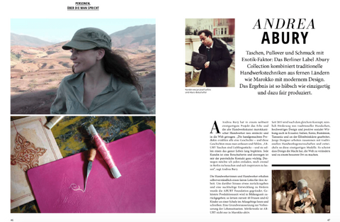 GO Sixt Magazine_ABURY_Andrea Bury_Handmade Leather Fashion_Sustainable Fashion
