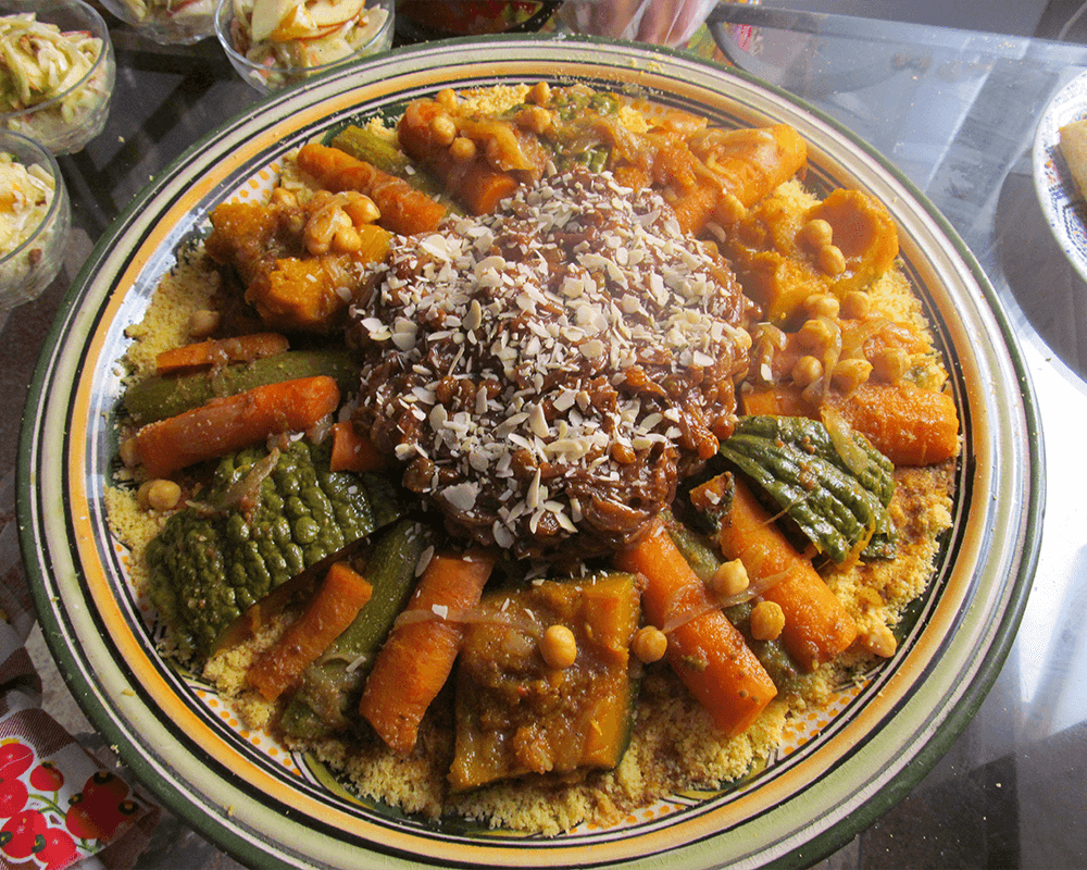 Typical Moroccan food 