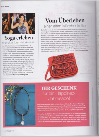 HAPPINEZ MAGAZINE SEPTEMBER 16 RED LEATHER BERBER BAG