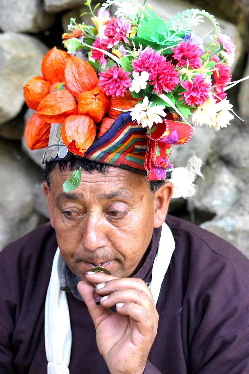ladakh flower ornament india 