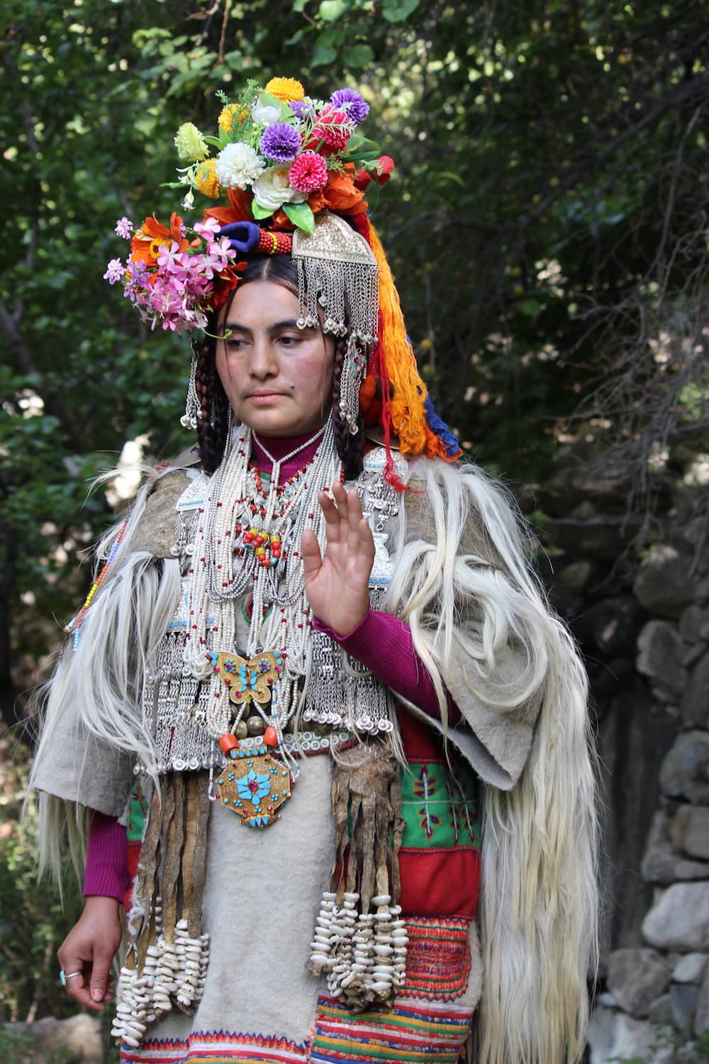 ladakh flower ornament india 